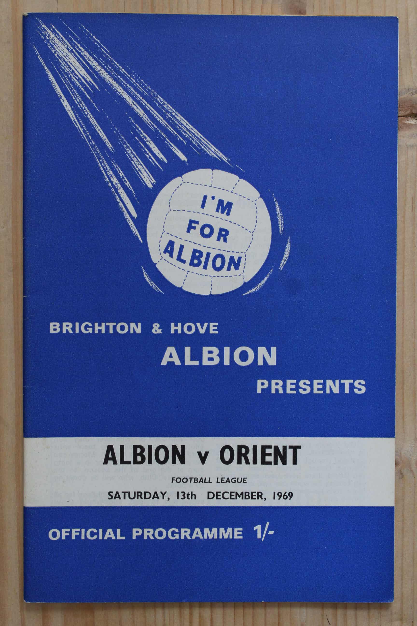 Brighton & Hove Albion FC v Orient